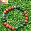 Red Jasper & Moss Agate Bracelets