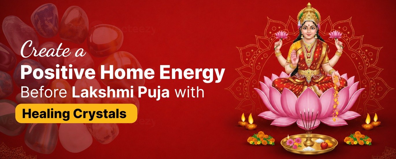 Create a Positive Home Energy Before Lakshmi Puja with Healing Crystals